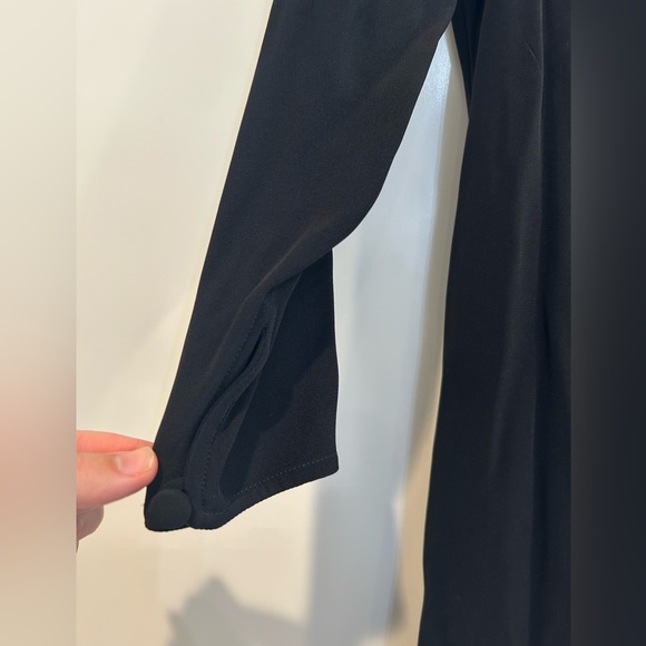 Giorgio Armani Le Collezioni Long Sleeve Vintage Black Dress Goth Witchy 6 - Picture 3 of 11